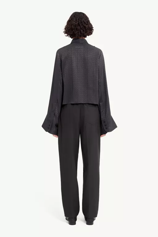 Viscose blend jacquard shirt - Shirts