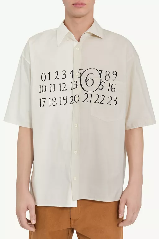 Asymmetric poplin shirt - Shirts