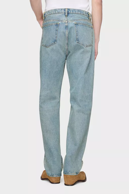 Taped Straight-leg Jeans - Denim