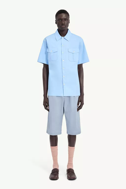 Fused Poplin Short-Sleeve Shirt - Shirts