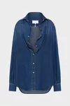 Blue - Camisa vaquera con cuello plegado
