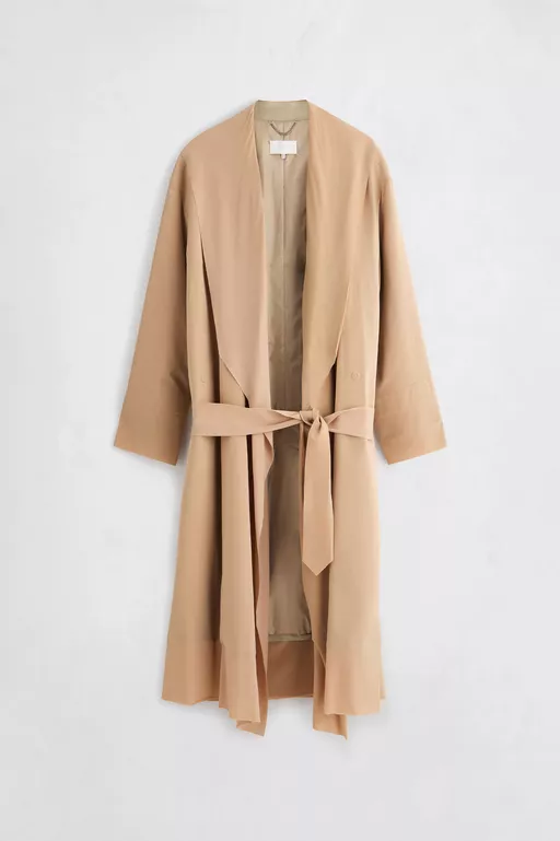 Fusion Draped Cupro Coat