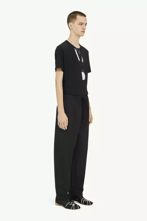 Tapered Leg Tailoring Wool Trousers - Pants