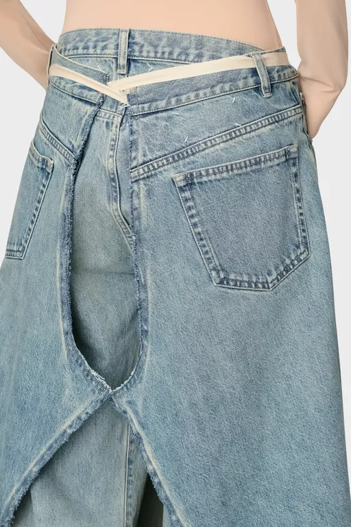 Denim Maxi Skirt - Long skirts
