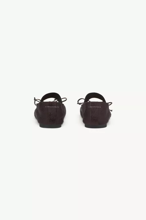 Elastische Numeric Ballerinas aus Ponyfell - Ballerinas