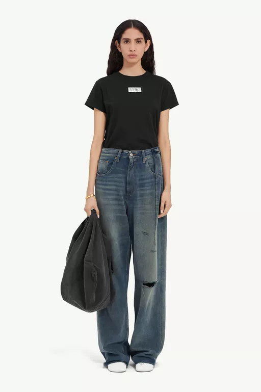 Aged denim jeans - Denim