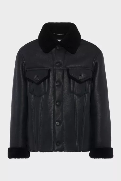 Waxed shearling jacket - Jackets