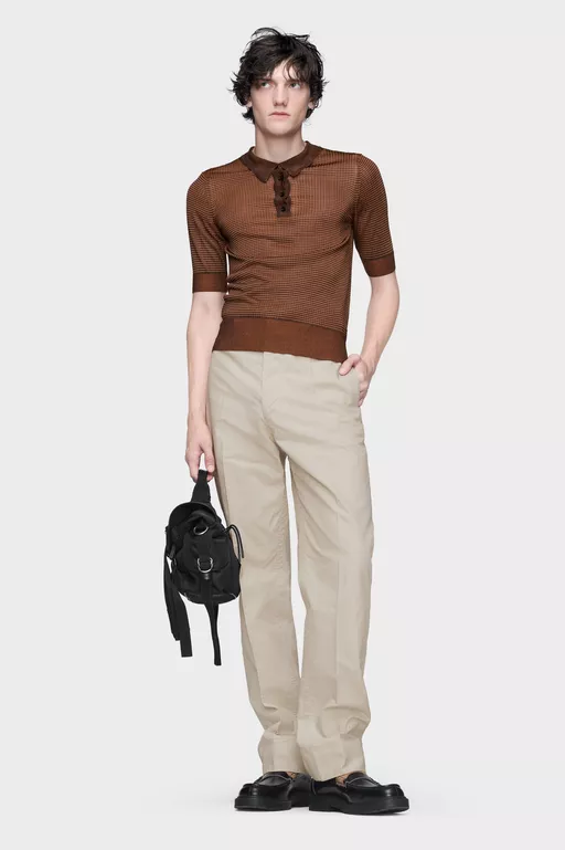 Creased Cotton silk trousers - Pants