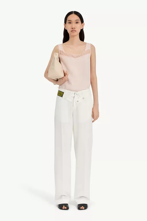 Pantalon &agrave; taille renvers&eacute;e