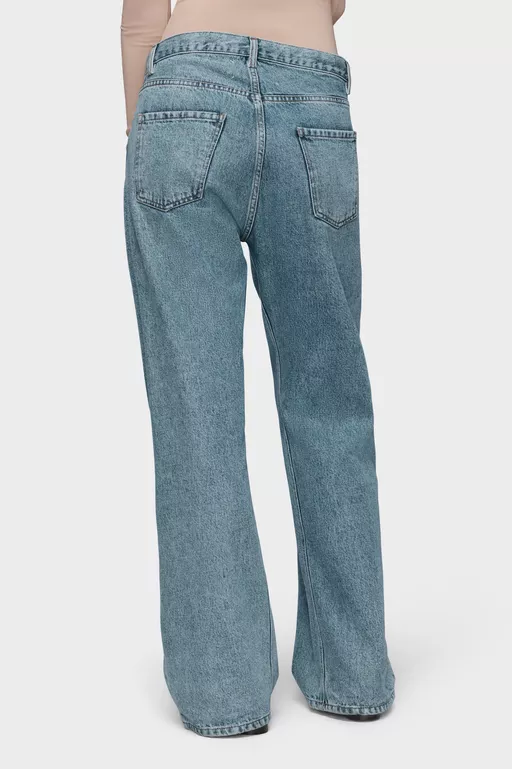 Straight jeans with contrasted pockets - Denim