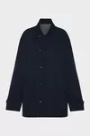 Navy Blue and Grey - Reversible caban