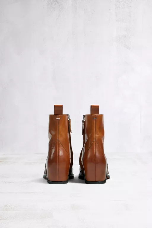 Stivaletti western Heel-less con motivo fiamme - Stivaletti