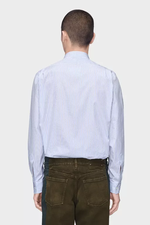 Striped Cotton Shirt - Long-sleeved Shirt