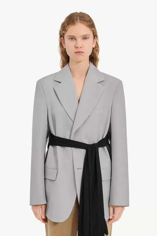Wool-blend blazer with gloves - Jackets