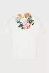 White - Flower Print Jersey T-Shirt