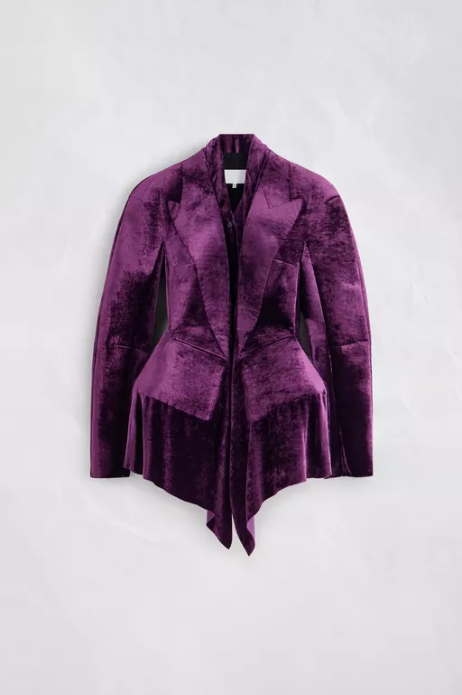 Fusion Velvet Structured Blazer