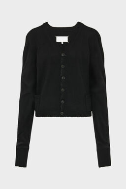 Wool v-neck cardigan - Cardigan