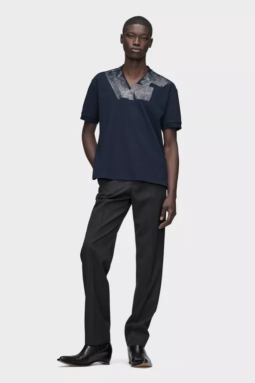 T-shirt con scollo a V taped - Polo
