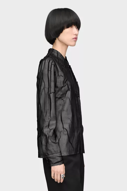 Camisa de manga larga Bonded Crease - Camisas