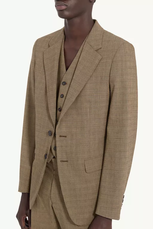 Check Suit Jacket - Jackets