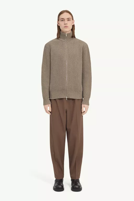 Ribbed knit jacket - Jackets