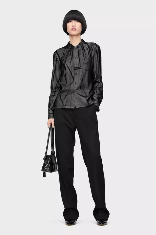 Camisa de manga larga Bonded Crease - Camisas