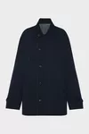 Navy Blue and Grey - Reversible caban