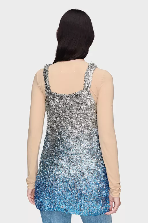 Foil Knit Top - Tops