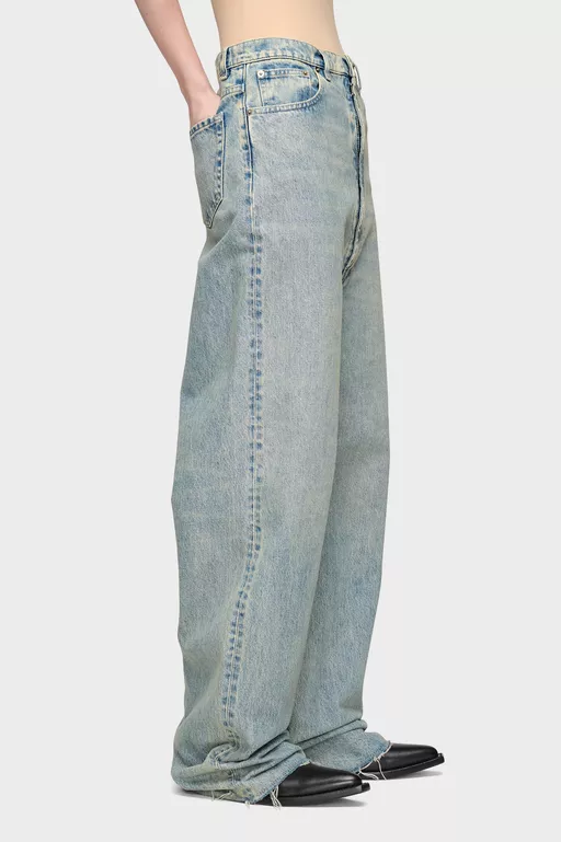 Wide-Leg Jeans - Denim