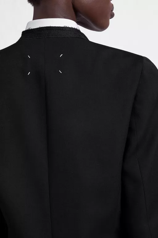 Virgin Wool Tuxedo Blazer - Jackets