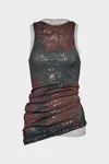 Mist - Printed Draped Top