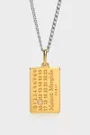 Gold - Collana Numericl con pendente e diamante