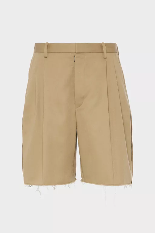 Tailored Cotton Shorts - Shorts