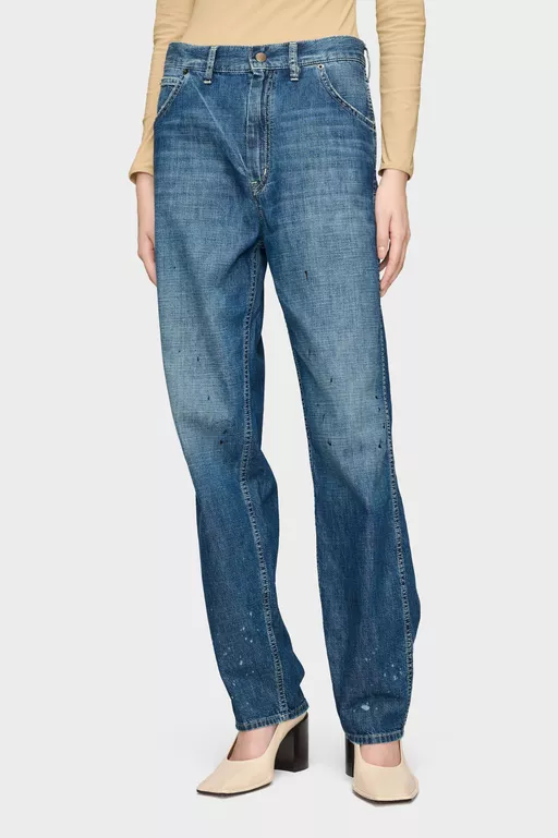 Treated Denim Jeans - Denim
