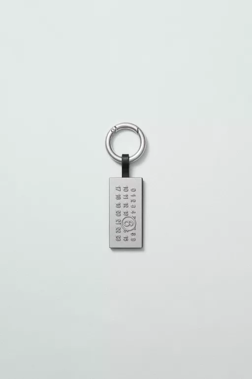 Numeric Plaque Bag Charm - Key Rings