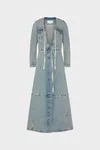 Light Blue - Denim Maxi Coat