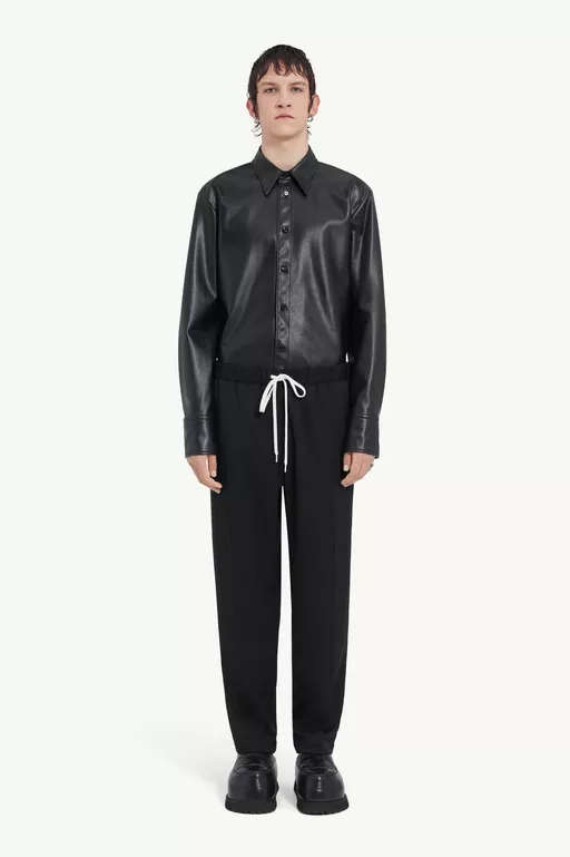 Drawstring tailored trousers