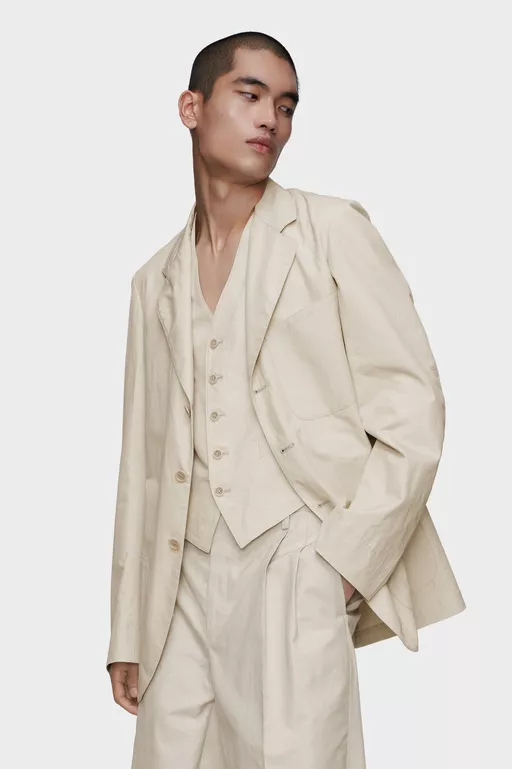 Cotton silk jacket - Jackets