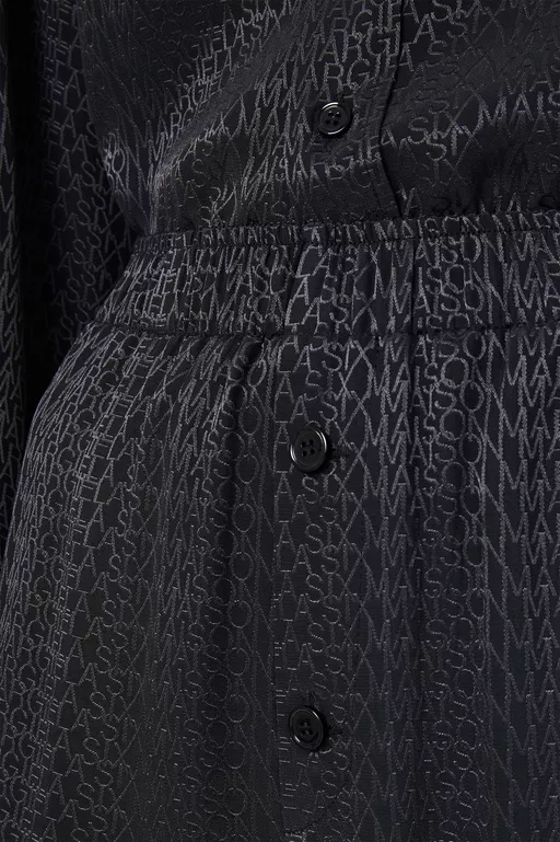 Viscose blend jacquard trousers - Pants