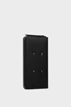 Black - Four stitches zip-around wallet