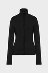 Noir - Cardigan zipp&eacute; en laine
