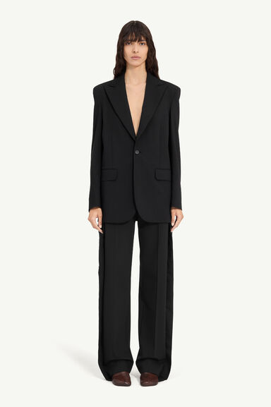 Deconstructed wool blazer - Jackets - Image 1