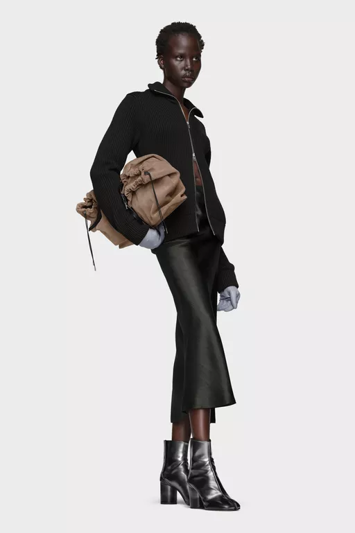 Wool zipped cardigan - Overalls