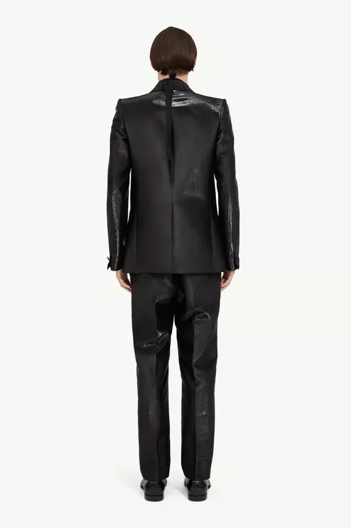 Distressed jacquard trousers - Pants