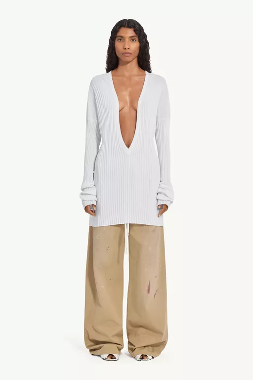 V-neck Knit - Maxi Dress