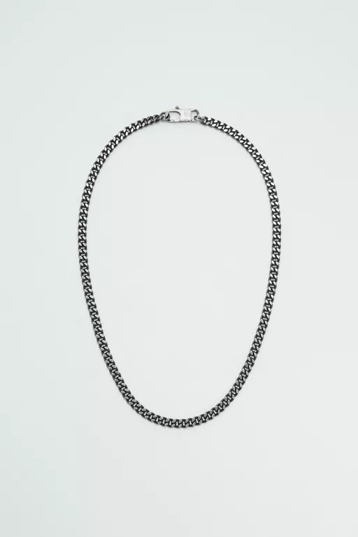 Burnished chain necklace