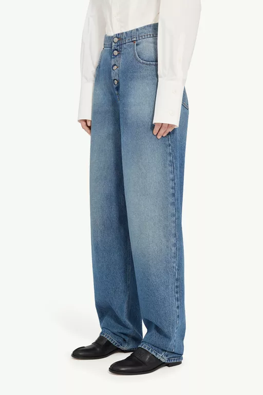 High-waisted jeans - Denim
