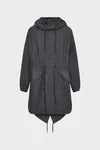 Grey and off white - Hooded Parka Coat