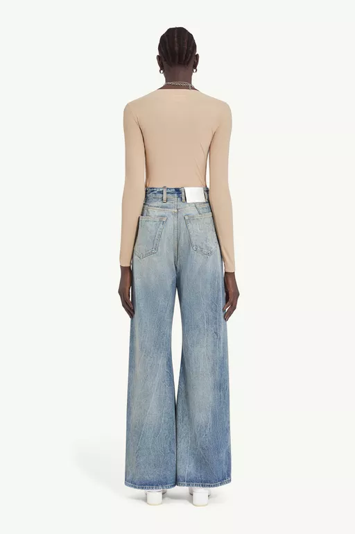 Oversized wide-leg jeans - Denim