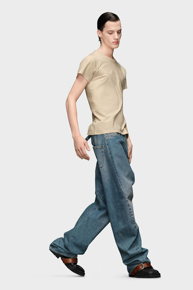 ダイアゴナルシームジーンズ - パンツ - Image 3